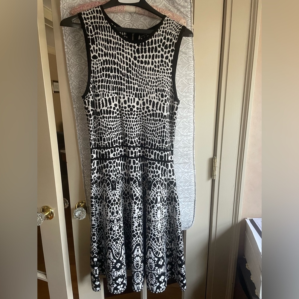 Karen Millen Zebra Patterned Midi Dress